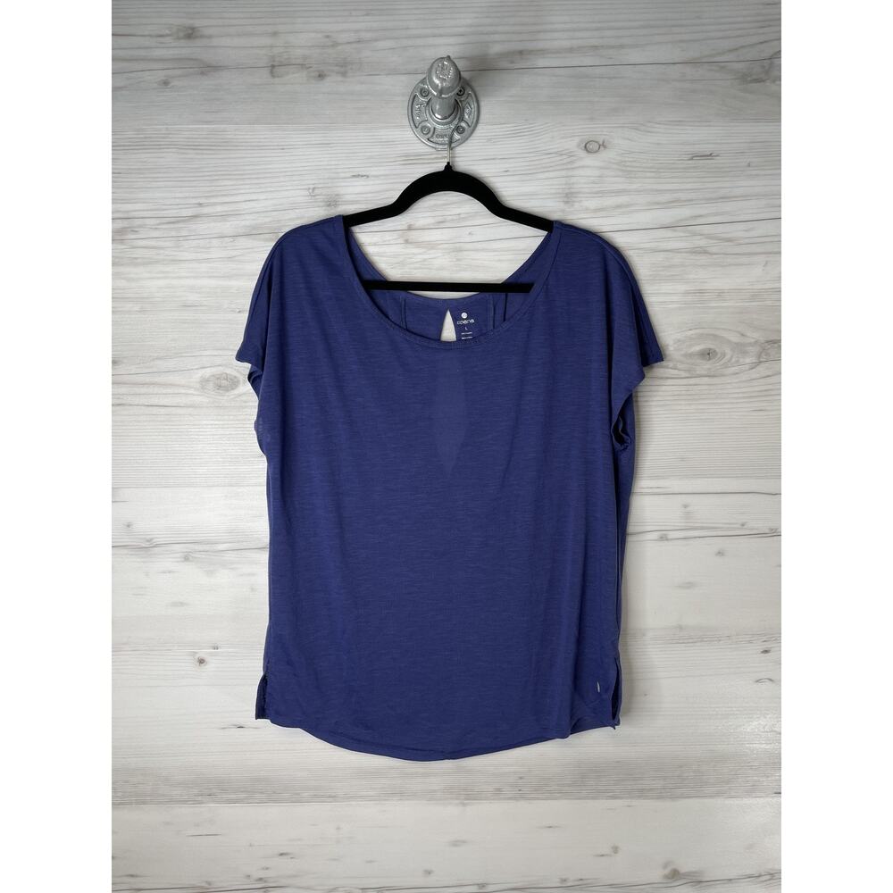 Apana Shirt Womens Large Purple Scoop‎ Neck Dolman Lightweight Yoga Athletic
